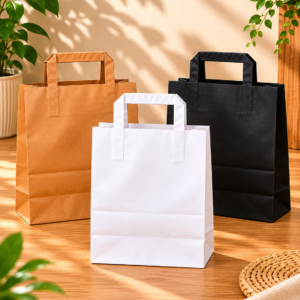 Flat Handle Paper Bags